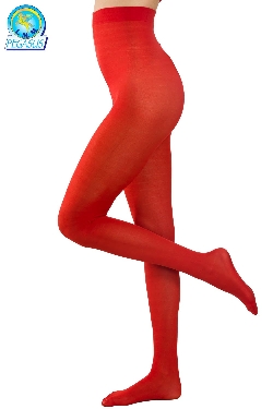 CALZE COLLANT TINTA UNITA ROSSA DONNA